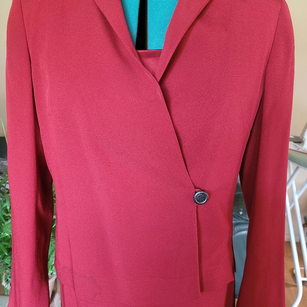 Zapa rust color evening dress with jacket size 8